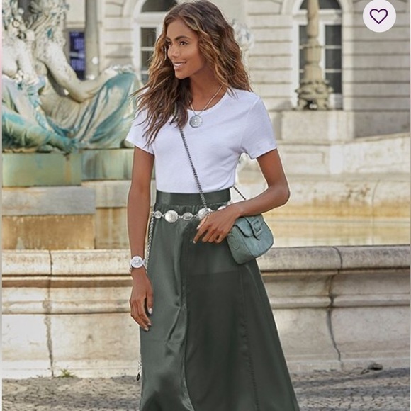 Dresses & Skirts - Satin Look Skirt